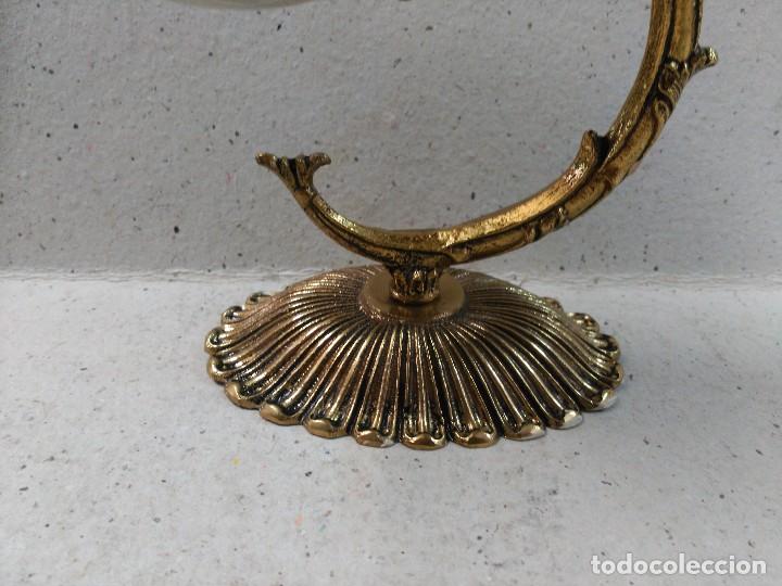 Antig&uuml;edades: APLIQUE DE PARED EN BRONCE Y CRISTAL, 1 LUZ - Foto 5