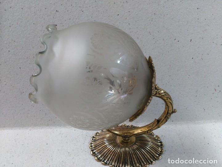Antig&uuml;edades: APLIQUE DE PARED EN BRONCE Y CRISTAL, 1 LUZ - Foto 6