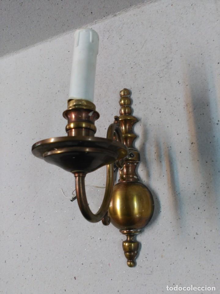Antig&uuml;edades: APLIQUE DE PARED TIPO HOLANDES EN BRONCE - Foto 7