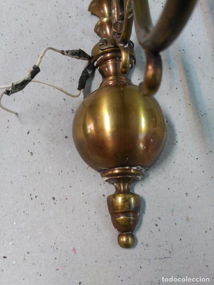 Antig&uuml;edades: APLIQUE DE PARED TIPO HOLANDES EN BRONCE - Foto 8