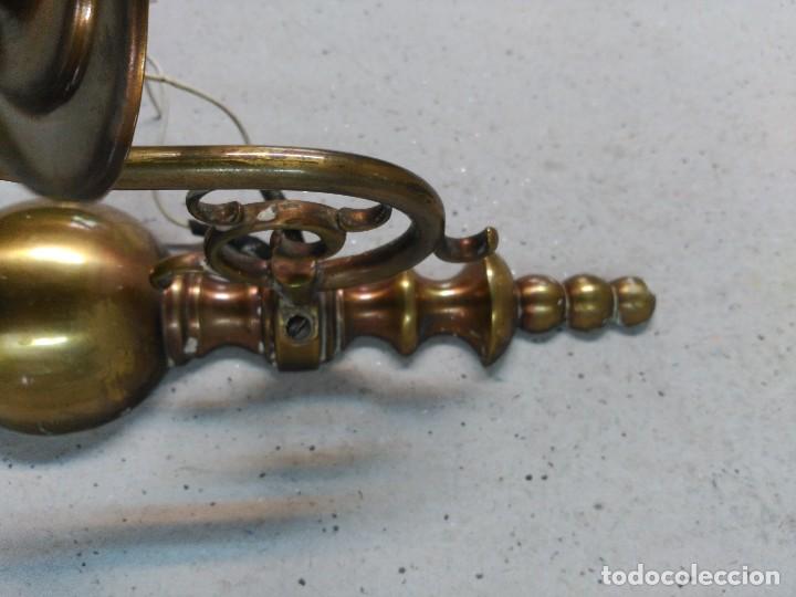 Antig&uuml;edades: APLIQUE DE PARED TIPO HOLANDES EN BRONCE - Foto 9