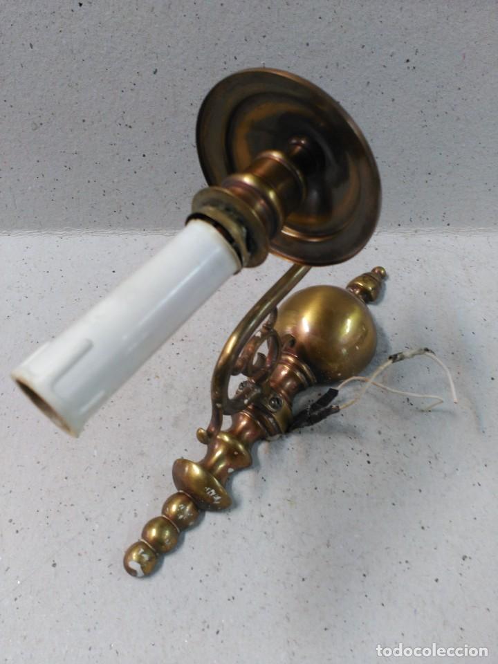 Antig&uuml;edades: APLIQUE DE PARED TIPO HOLANDES EN BRONCE - Foto 12