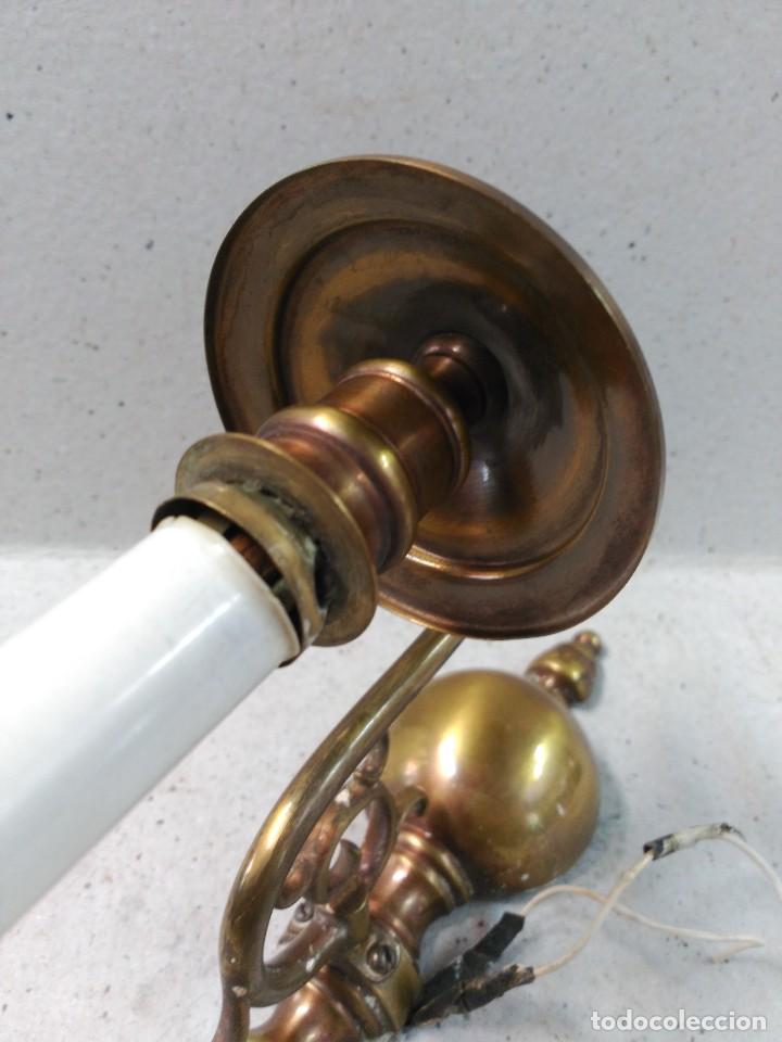 Antig&uuml;edades: APLIQUE DE PARED TIPO HOLANDES EN BRONCE - Foto 13