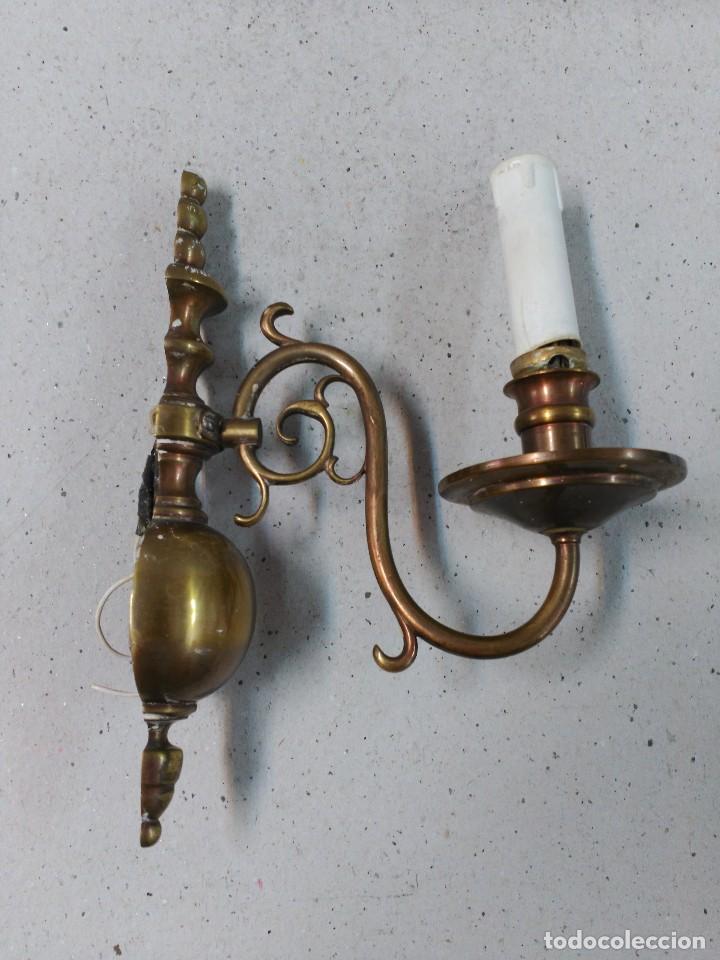 Antig&uuml;edades: APLIQUE DE PARED TIPO HOLANDES EN BRONCE - Foto 14
