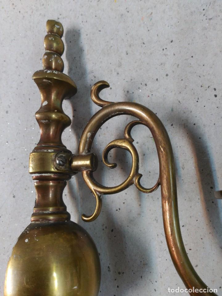 Antig&uuml;edades: APLIQUE DE PARED TIPO HOLANDES EN BRONCE - Foto 15
