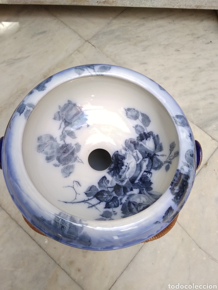 Antig&uuml;edades: Letrina orinal de loza siglo XIX - Foto 11