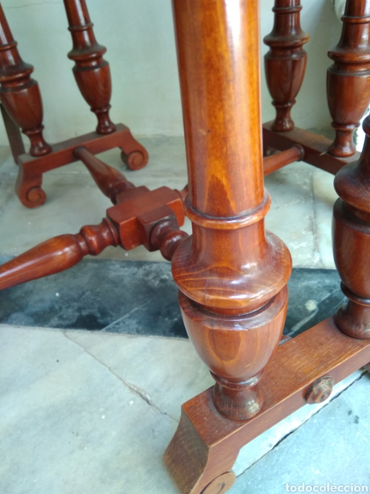 Antig&uuml;edades: Macetero de madera y bronce - Foto 2