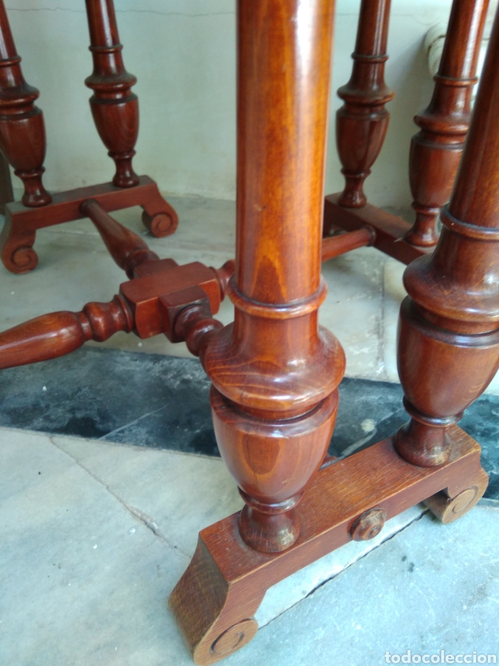 Antig&uuml;edades: Macetero de madera y bronce - Foto 5