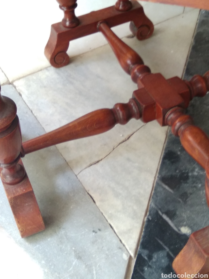 Antig&uuml;edades: Macetero de madera y bronce - Foto 10