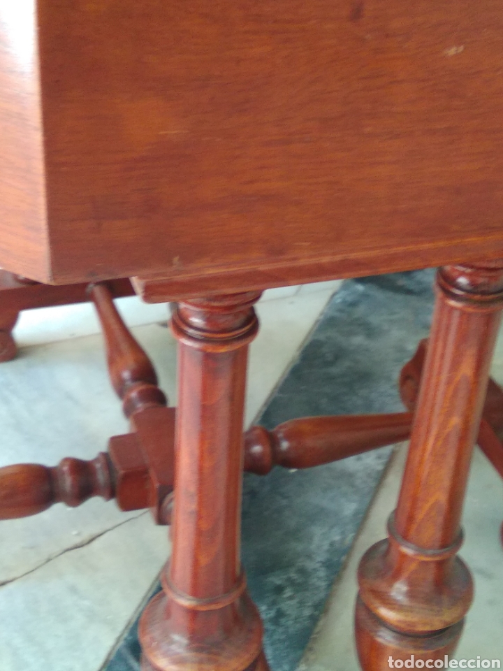 Antig&uuml;edades: Macetero de madera y bronce - Foto 12