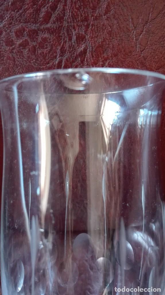 Antig&uuml;edades: Copa de cristal travajada a rueda. - Foto 2