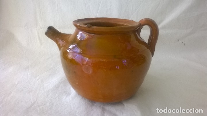 Antig&uuml;edades: TETERA BARRO ESMALTADO - Foto 2