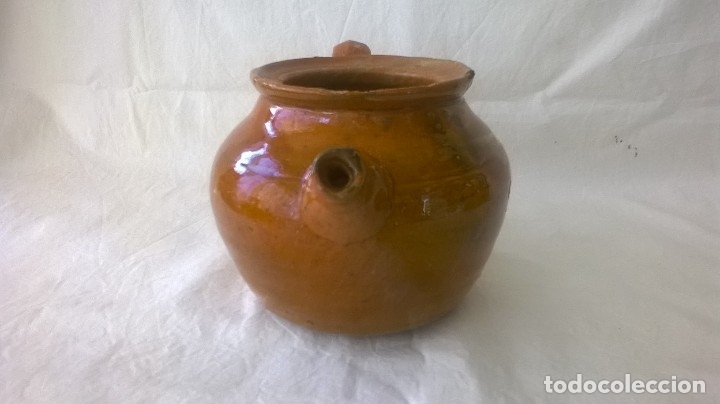 Antig&uuml;edades: TETERA BARRO ESMALTADO - Foto 3