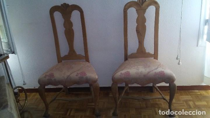 Antig&uuml;edades: Pareja de sillas - Foto 4