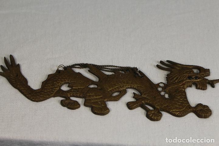 Antig&uuml;edades: dragon de bronce para colgar - Foto 1