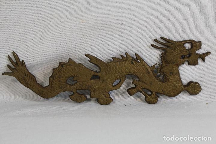 Antig&uuml;edades: dragon de bronce para colgar - Foto 2