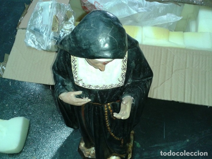 Antig&uuml;edades: Santa Rita de 50 cm. en pasta - Foto 14