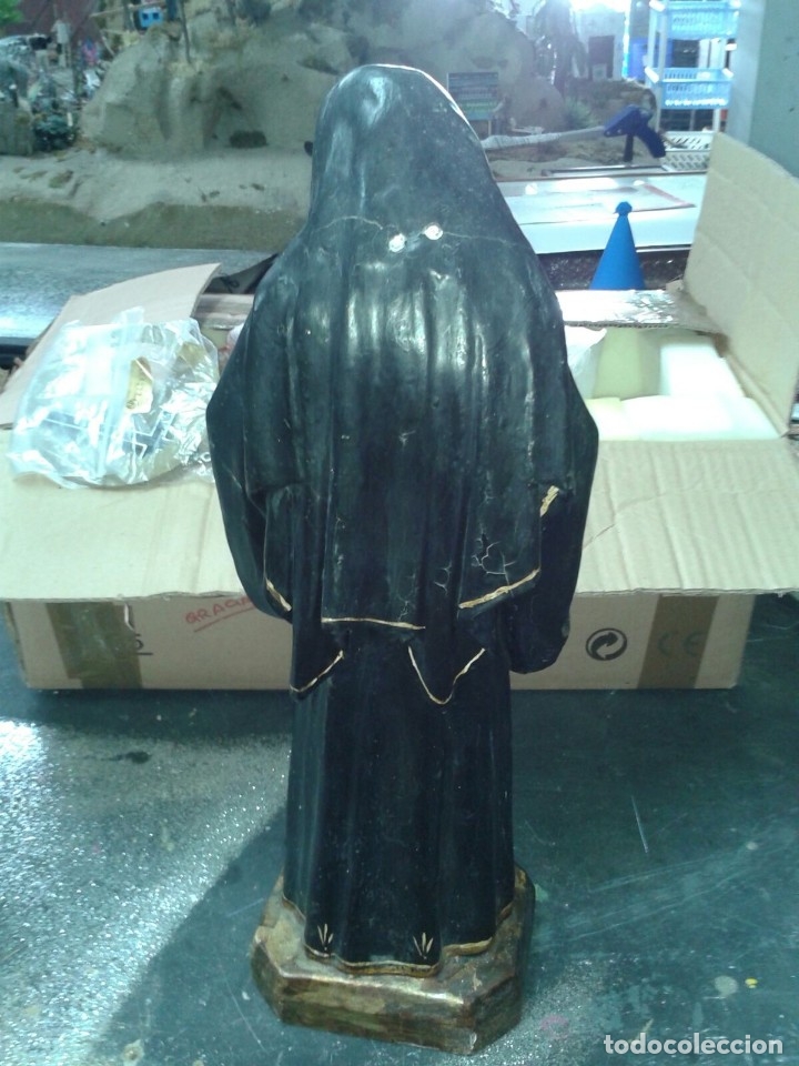 Antig&uuml;edades: Santa Rita de 50 cm. en pasta - Foto 15