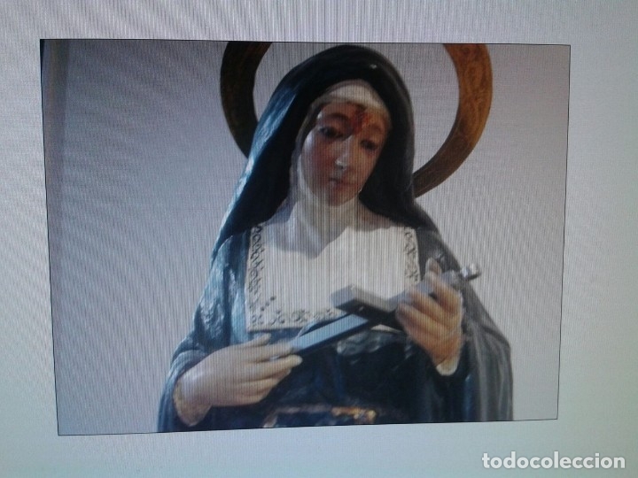 Antig&uuml;edades: Santa Rita de 50 cm. en pasta - Foto 21