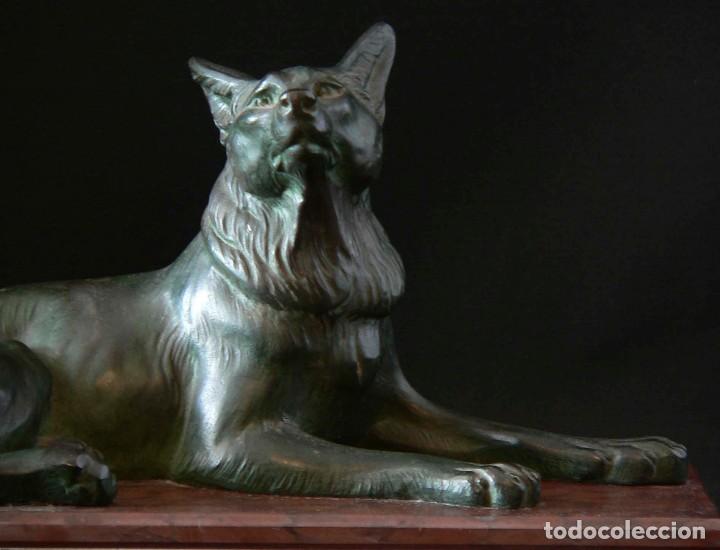 Antig&uuml;edades: ESCULTURA DE PERRO ART-DEC&Oacute; - Foto 3