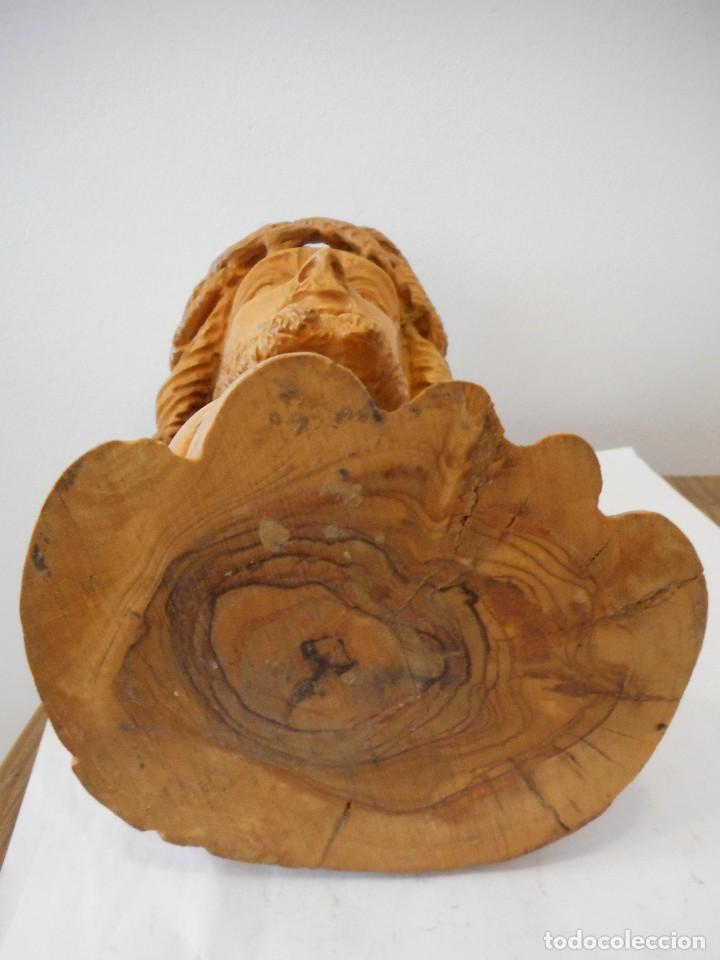 Antig&uuml;edades: Busto en madera de Jesucristo - Foto 5