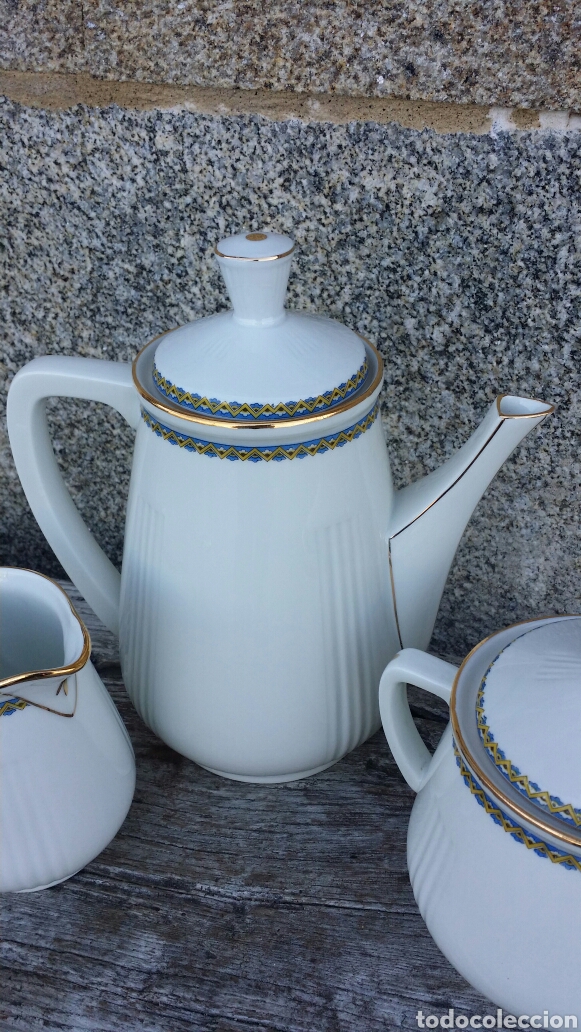 Antig&uuml;edades: Juego de caf&eacute; Limoges 11 servicios - Foto 4