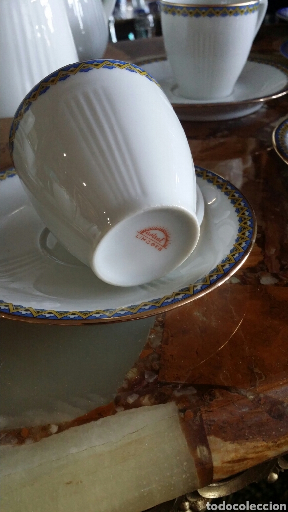 Antig&uuml;edades: Juego de caf&eacute; Limoges 11 servicios - Foto 7