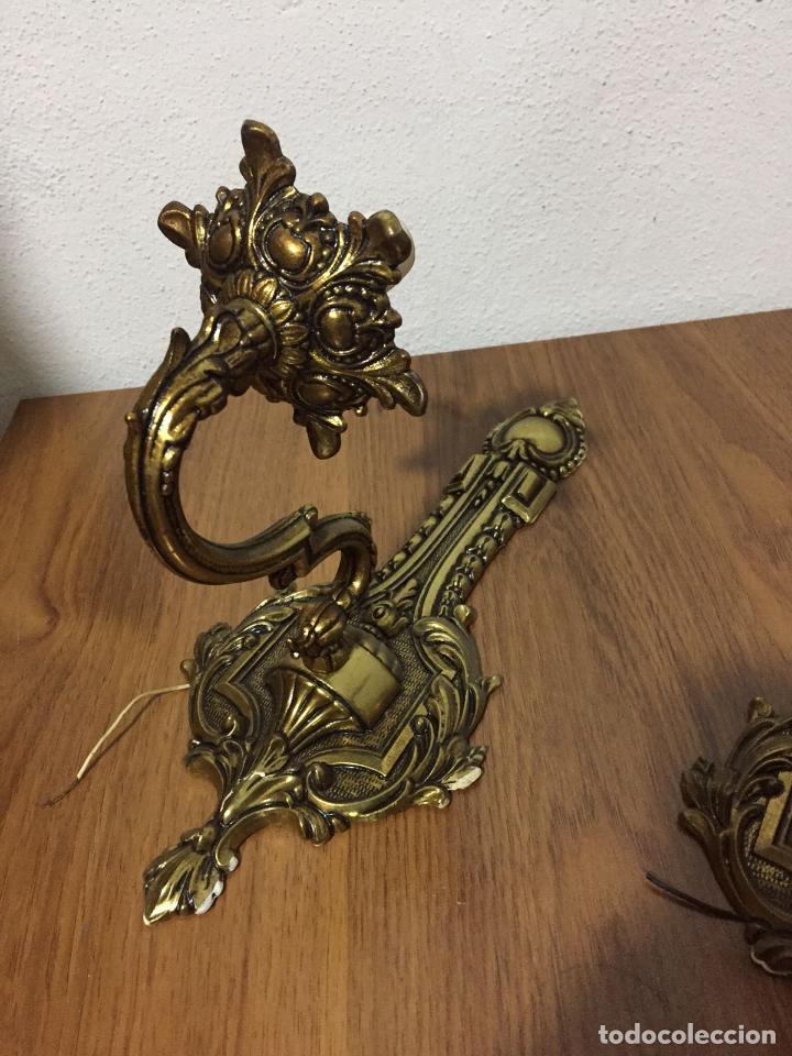 Antig&uuml;edades: APLIQUES ANTIGUOS DE BRONCE - Foto 2