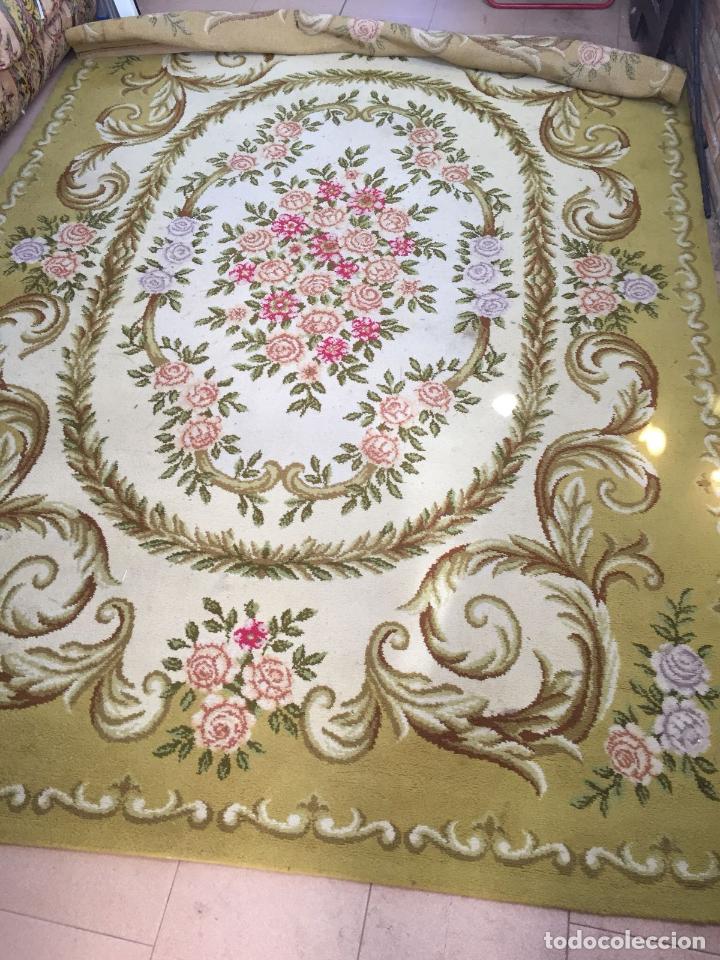 Antig&uuml;edades: ALFOMBRA FLORAL GRAN DIMENSION - Foto 1