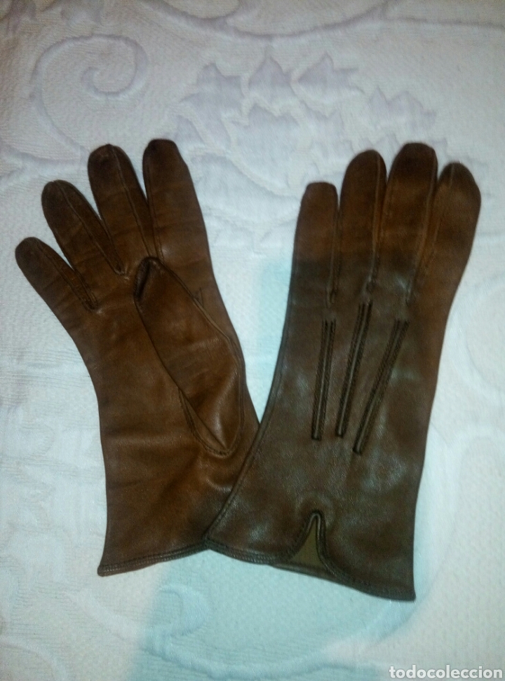 Antig&uuml;edades: Guantes piel - Foto 1