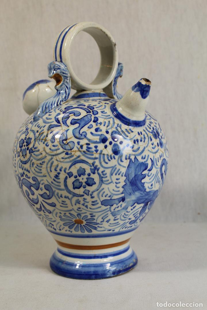 Antig&uuml;edades: botijo antiguo de talavera - Foto 6