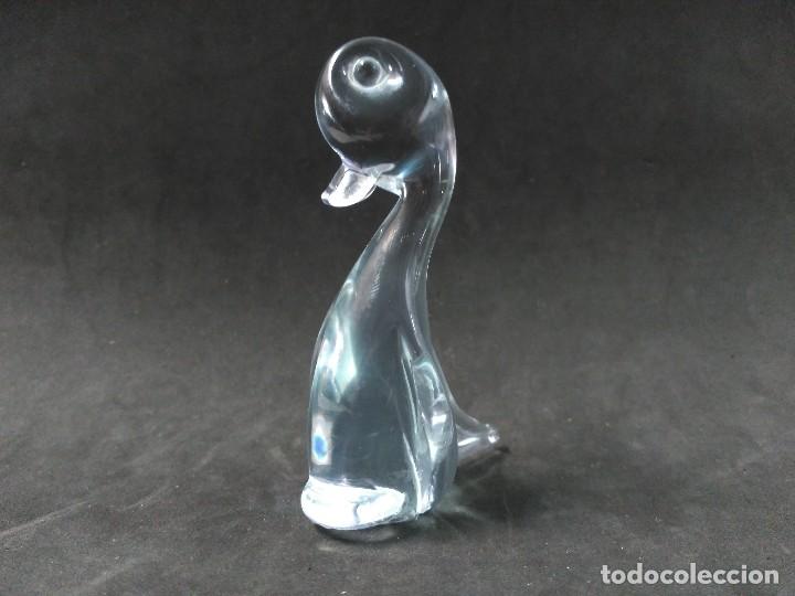 Antig&uuml;edades: FIGURA DE CRISTAL, POSIBLEMENTE MURANO, DE PATO, COLOR AZULADO