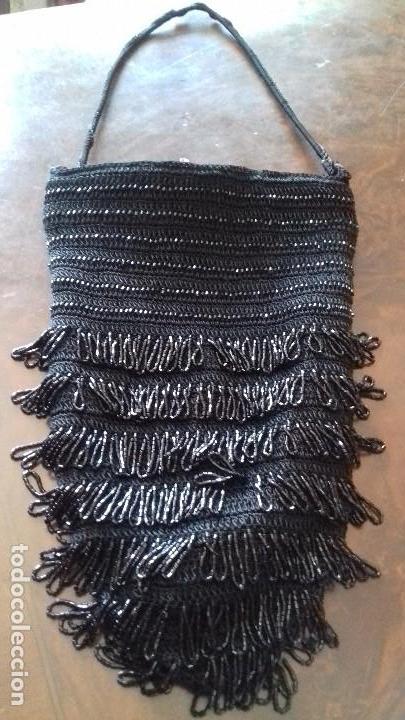Antig&uuml;edades: BONITO BOLSO NEGRO DE AVALORIOS. - Foto 6