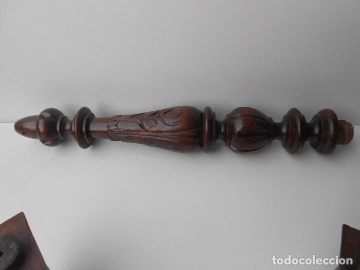 Antig&uuml;edades: lampara madera para cablear - Foto 11