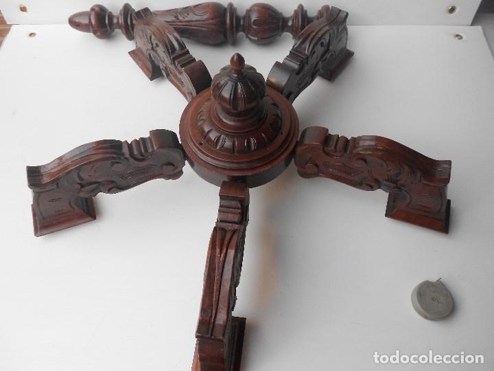 Antig&uuml;edades: lampara madera para cablear - Foto 14