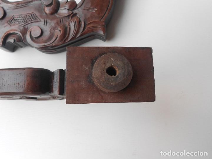 Antig&uuml;edades: lampara madera para cablear - Foto 16