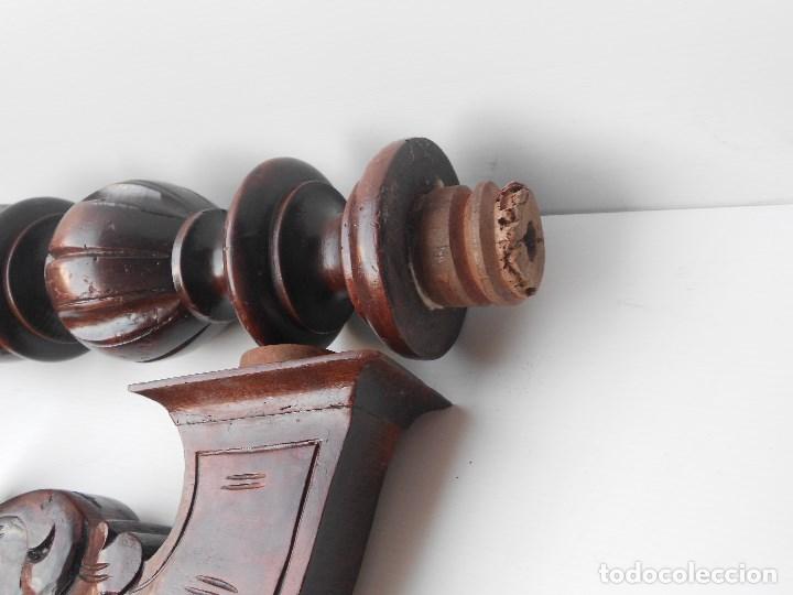 Antig&uuml;edades: lampara madera para cablear - Foto 17