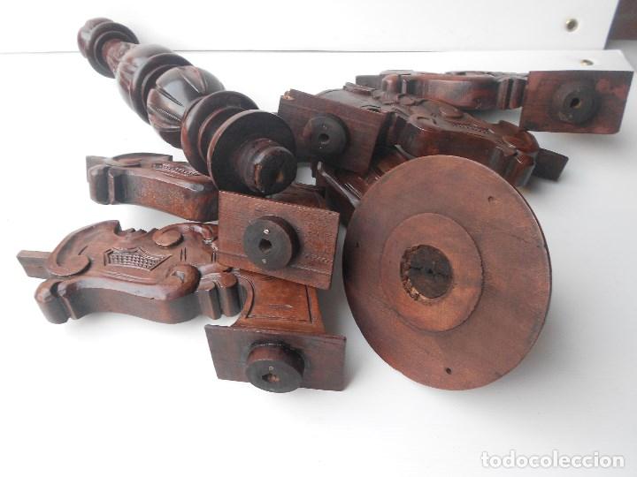 Antig&uuml;edades: lampara madera para cablear - Foto 18