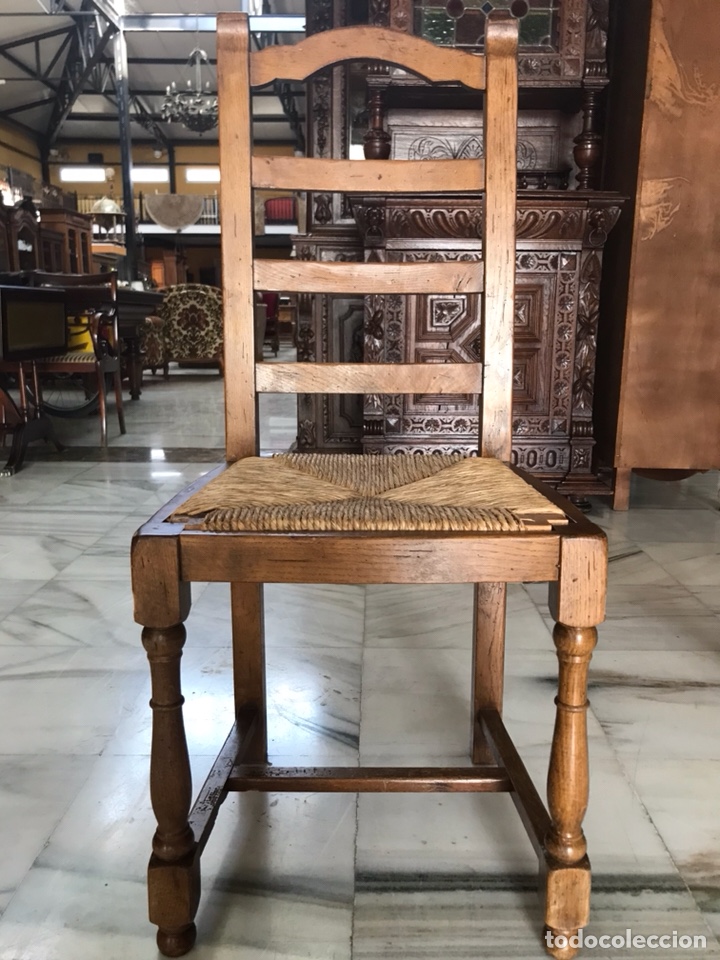Antig&uuml;edades: Pareja de sillas en roble macizo. Ref. 6272 - Foto 2