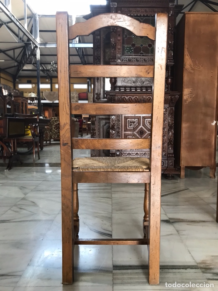 Antig&uuml;edades: Pareja de sillas en roble macizo. Ref. 6272 - Foto 5