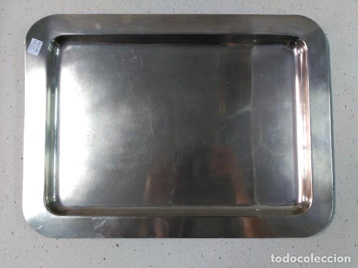 Antig&uuml;edades: BANDEJA DE METAL PLATEADO. - Foto 1