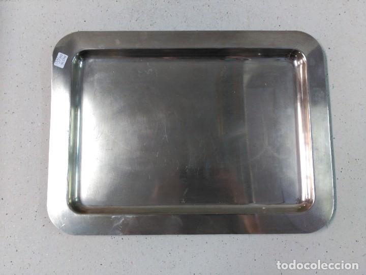 Antig&uuml;edades: BANDEJA DE METAL PLATEADO. - Foto 4