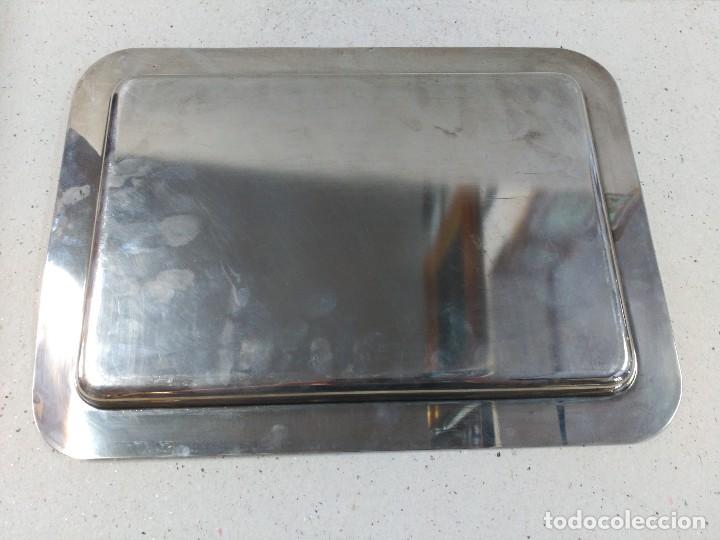 Antig&uuml;edades: BANDEJA DE METAL PLATEADO. - Foto 9
