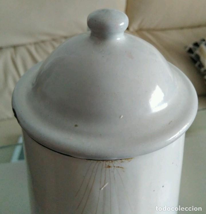 Antig&uuml;edades: TETERA O CAFETERA ESMALTADA. - Foto 2