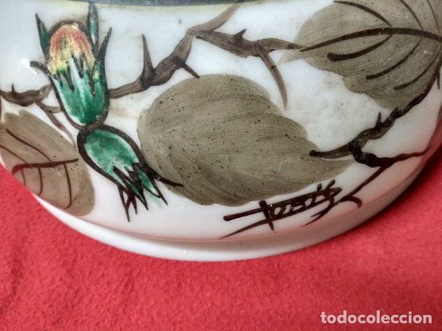 Antig&uuml;edades: ANTIGUA TULIPA DE OPALINA MODERNISTA - Foto 2
