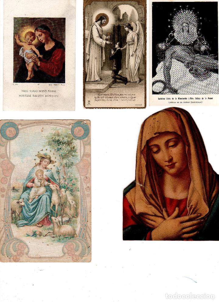 Antig&uuml;edades: LOTE DE 21 ESTAMPITAS RELIGIOSAS. - Foto 1