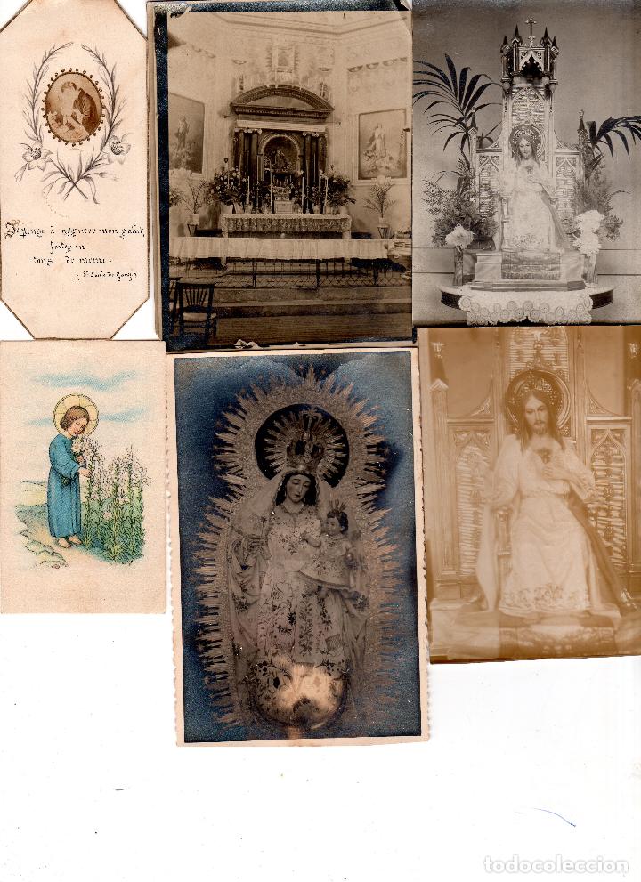 Antig&uuml;edades: LOTE DE 21 ESTAMPITAS RELIGIOSAS. - Foto 2