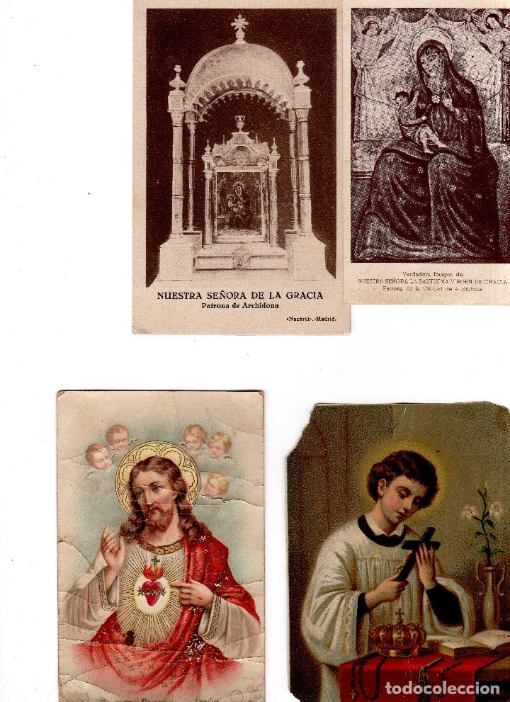 Antig&uuml;edades: LOTE DE 21 ESTAMPITAS RELIGIOSAS. - Foto 3