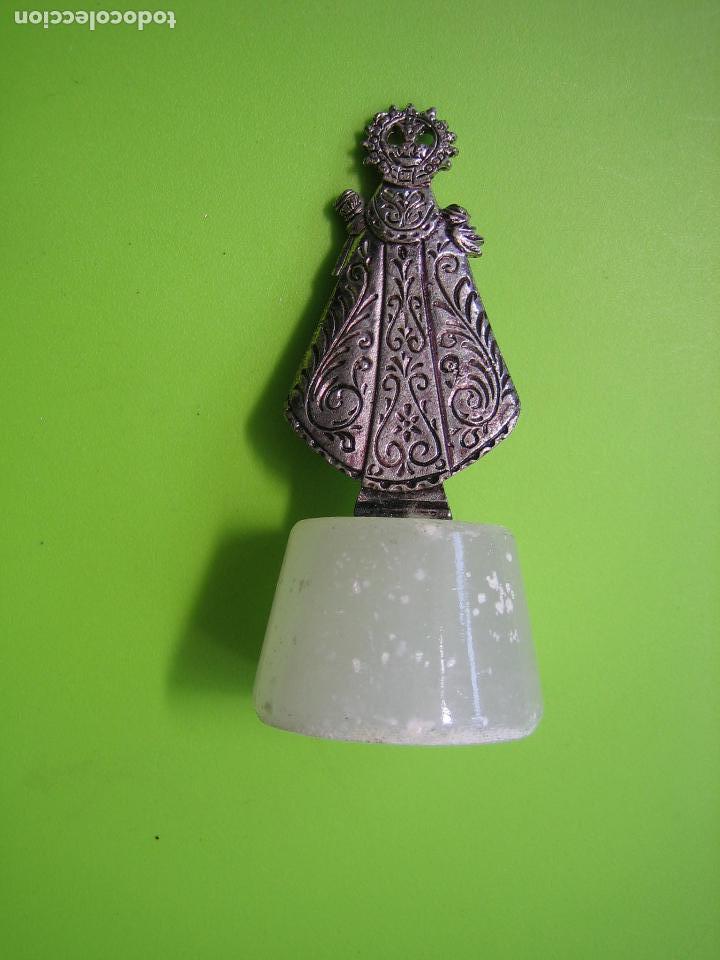 Antig&uuml;edades: Peque&ntilde;a Virgen en metal - Foto 2