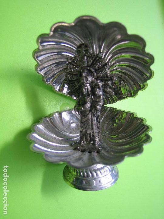 Antig&uuml;edades: Peque&ntilde;a Virgen en metal - Foto 1